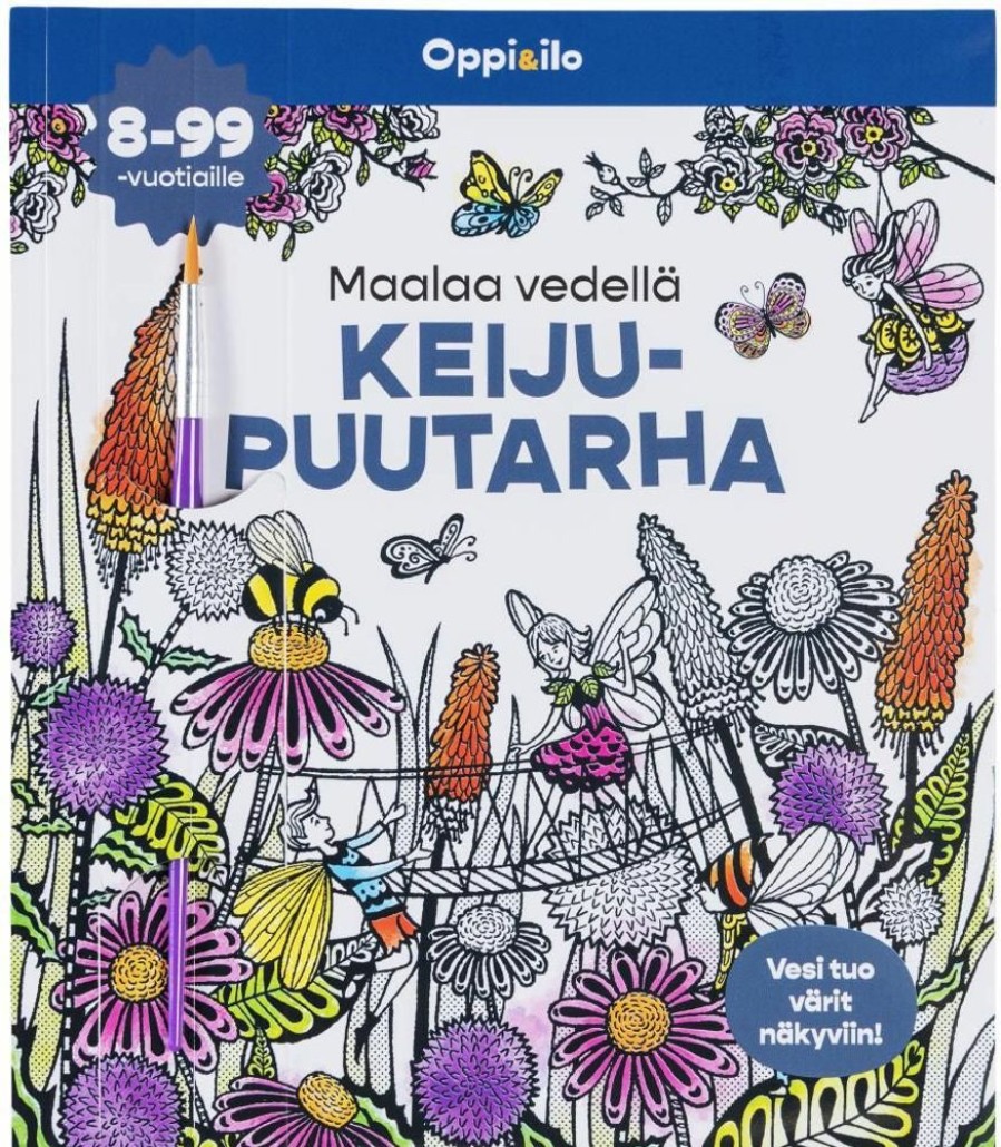 Puuha, Varitys Ja Askartelu Sanoma Pro | Maalaa Vedella! Keijupuutarha -Puuhakirja 8-99 V