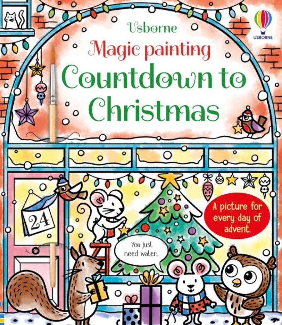 Lastenkirjat Usborne Publishing Ltd | Magic Painting Countdown To Christmas