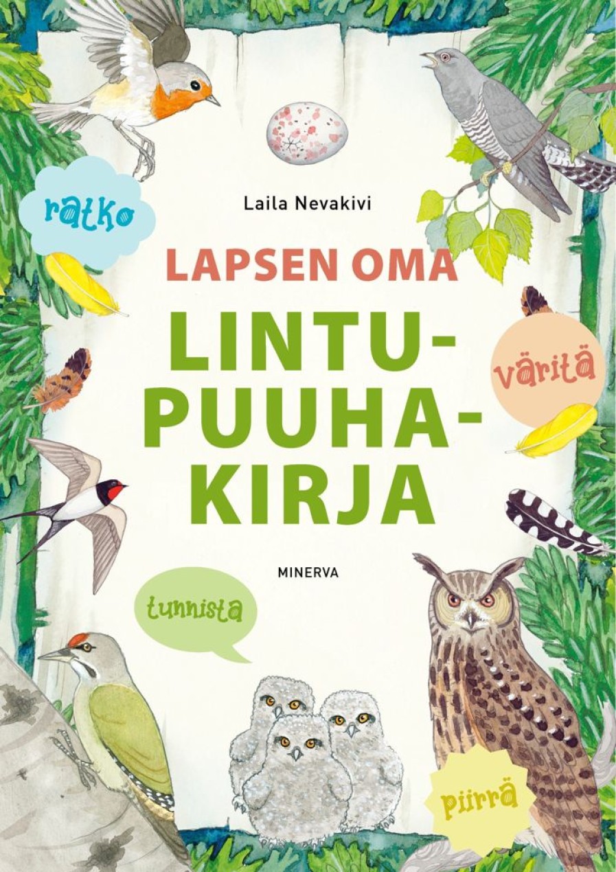 Puuha, Varitys Ja Askartelu Minerva | Lapsen Oma Lintupuuhakirja