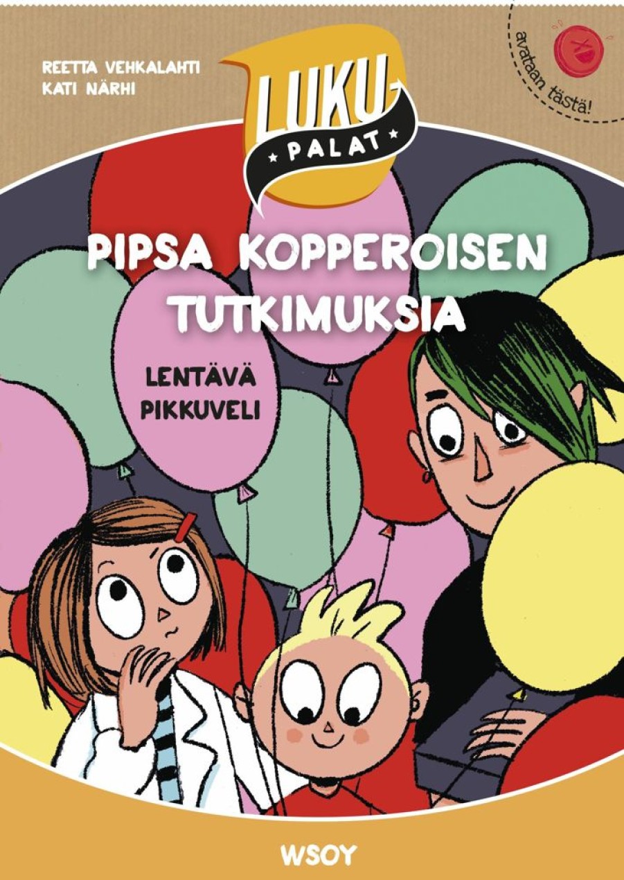 Lastenkirjat WSOY | Pipsa Kopperoisen Tutkimuksia: Lentava Pikkuveli