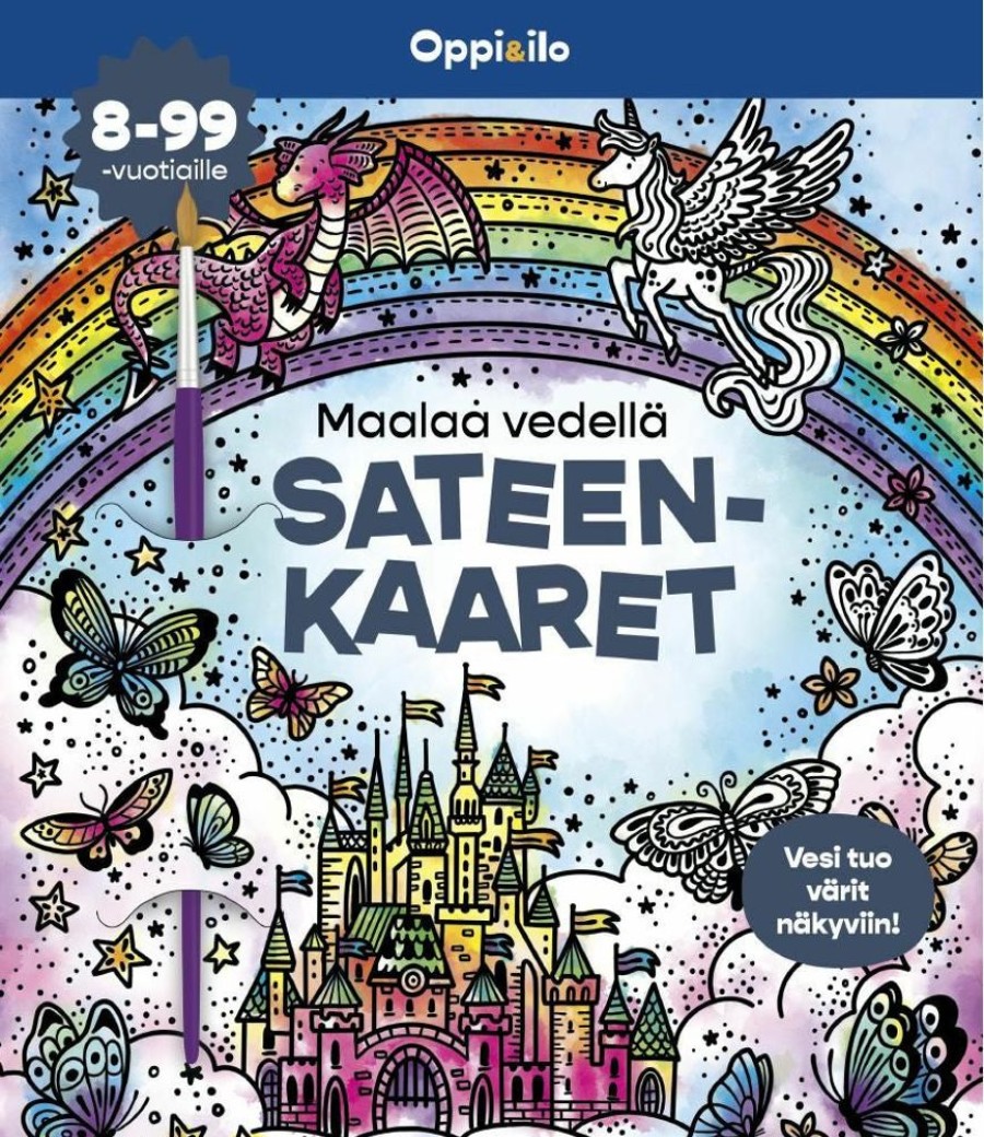 Puuha, Varitys Ja Askartelu Sanoma Pro | Maalaa Vedella Sateenkaaret -Puuhakirja 8-99 V