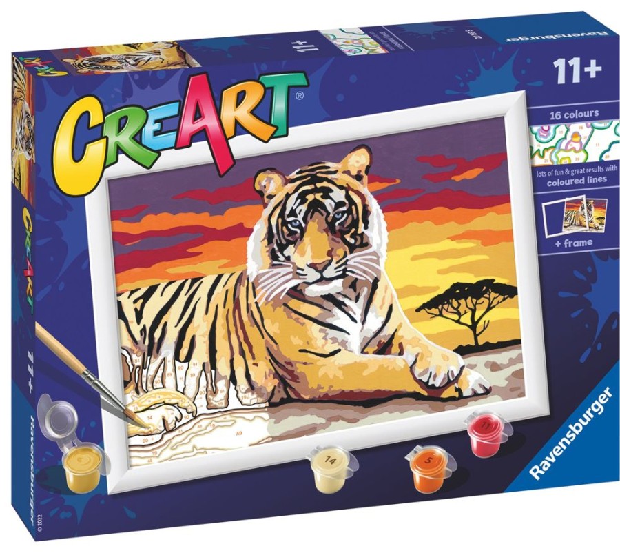 Eri Ikaiset Lapset Ravensburger | Taidesetti Creart Majestic Tiger