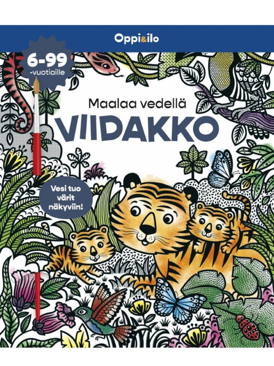 Puuha, Varitys Ja Askartelu Sanoma Pro | Maalaa Vedella Viidakko -Puuhakirja 6-99 V