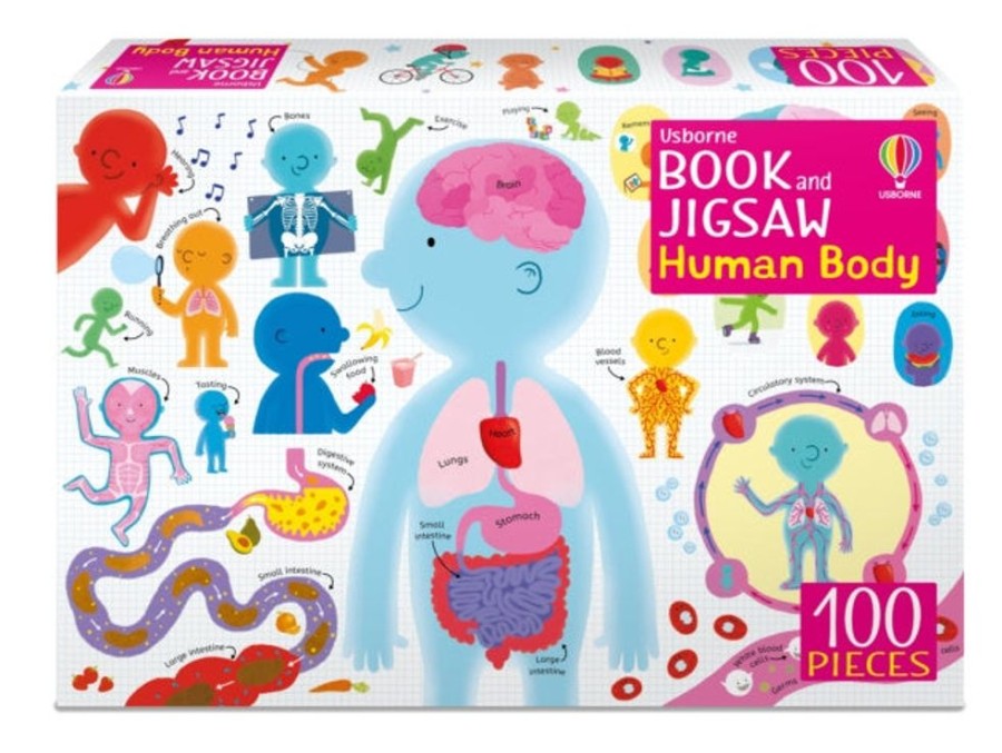 Puuha, Varitys Ja Askartelu Usborne Publishing Ltd | Usborne Book And Jigsaw Human Body