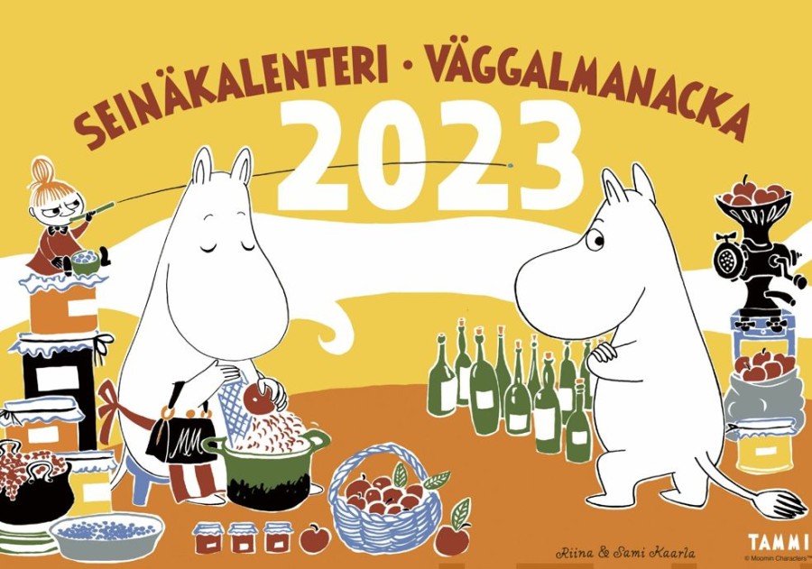 Lastenkirjat Tammi | Muumiperheen Vuosi 2023 Seinakalenteri Ja Kirja