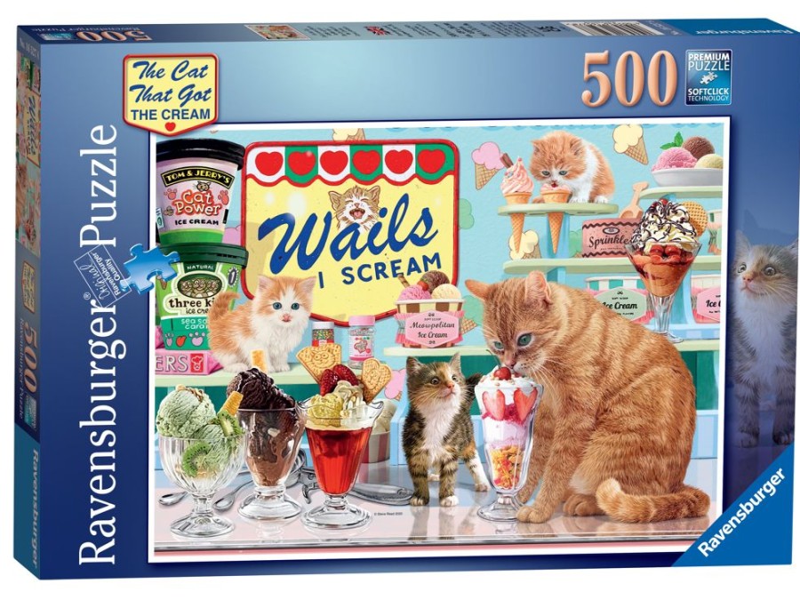 Pelit Ja Lelut Ravensburger | Palapeli 500 Palaa The Cat Who Go The Cream!