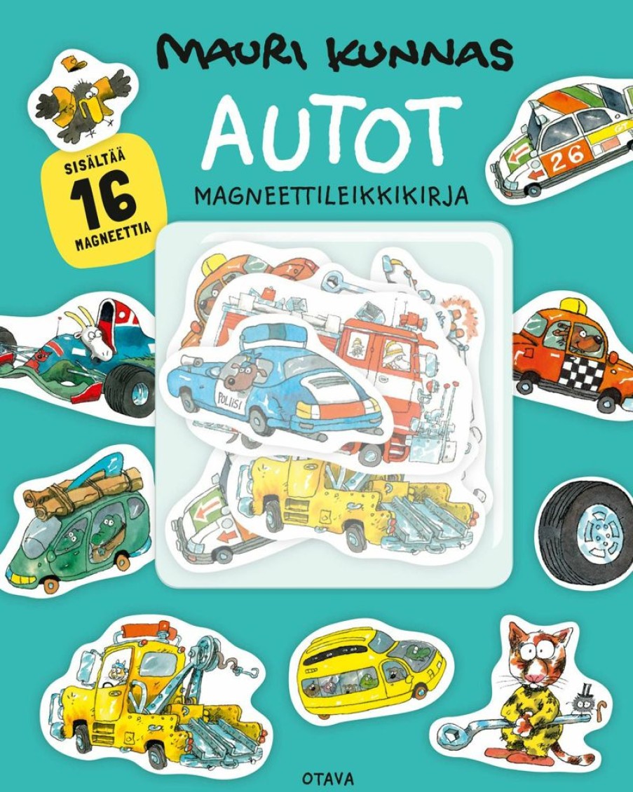 Puuha, Varitys Ja Askartelu Otava | Autot Magneettileikkikirja