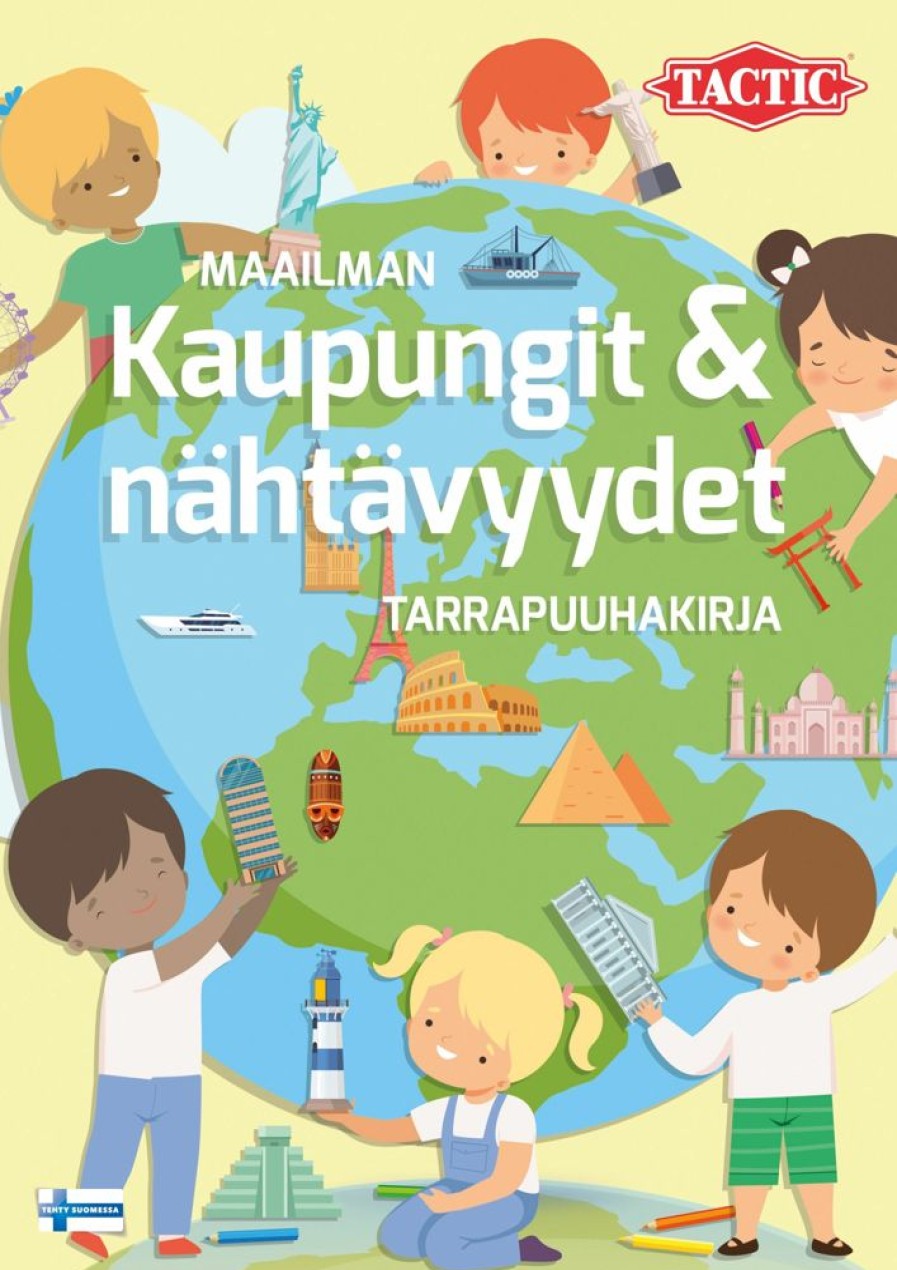 Puuha, Varitys Ja Askartelu Tactic Publishing | Maailman Kaupungit Ja Nahtavyydet Tarrapuuhakirja