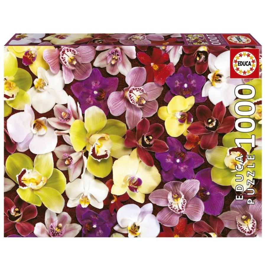 Pelit Ja Lelut Educa Borras | Palapeli 1000 Palaa Orchid Collage