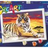 Puuha, Varitys Ja Askartelu Ravensburger | Taidesetti Creart Majestic Tiger