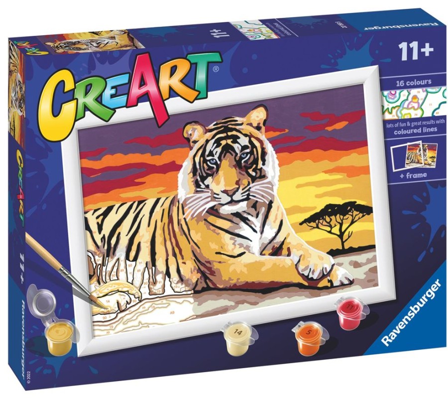 Puuha, Varitys Ja Askartelu Ravensburger | Taidesetti Creart Majestic Tiger