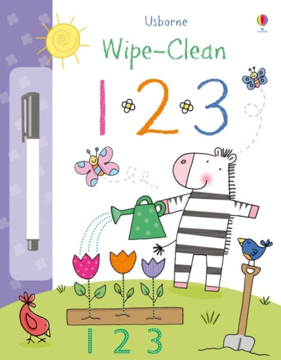 Puuha, Varitys Ja Askartelu Usborne Publishing Ltd | Wipe-Clean 123