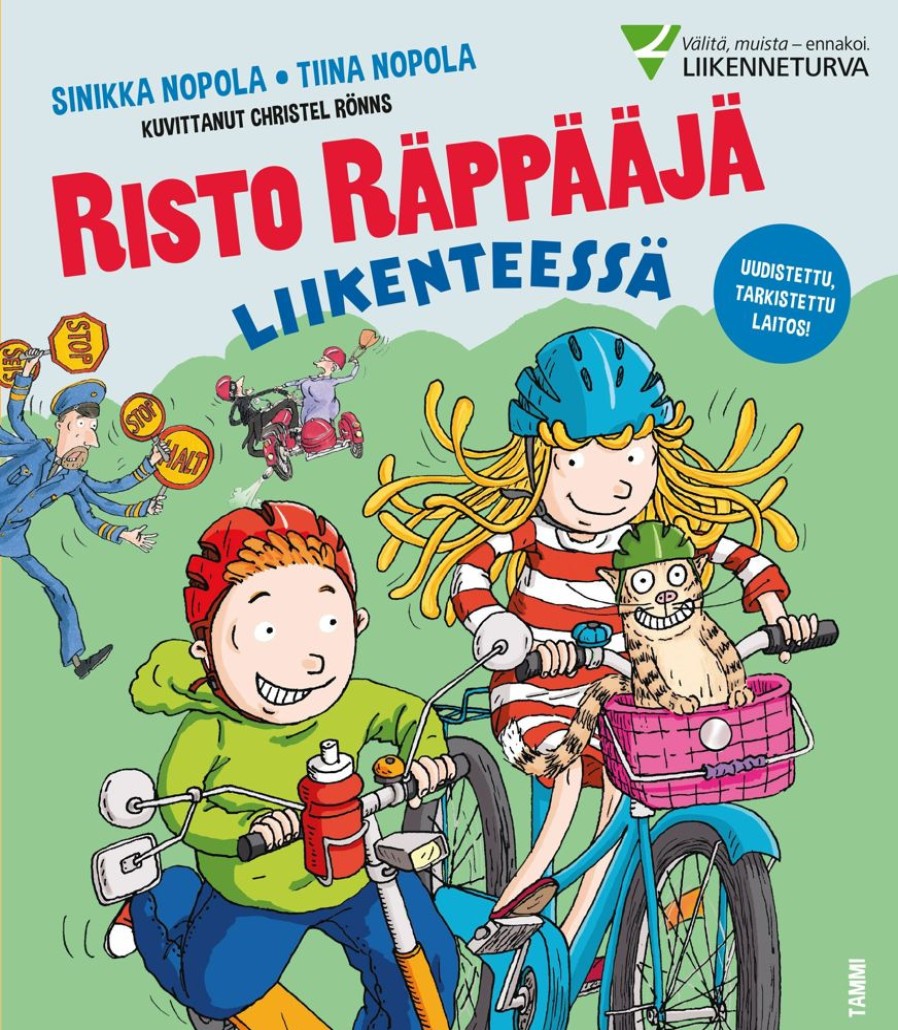 Lastenkirjat Tammi | Risto Rappaaja Liikenteessa. Uudistettu Laitos