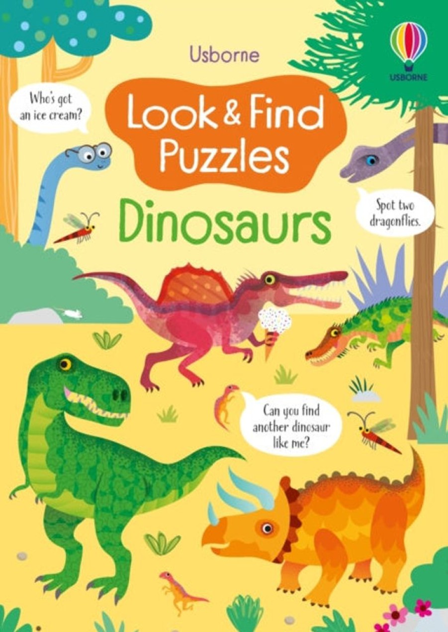 Puuha, Varitys Ja Askartelu Usborne Publishing Ltd | Look And Find Puzzles Dinosaurs