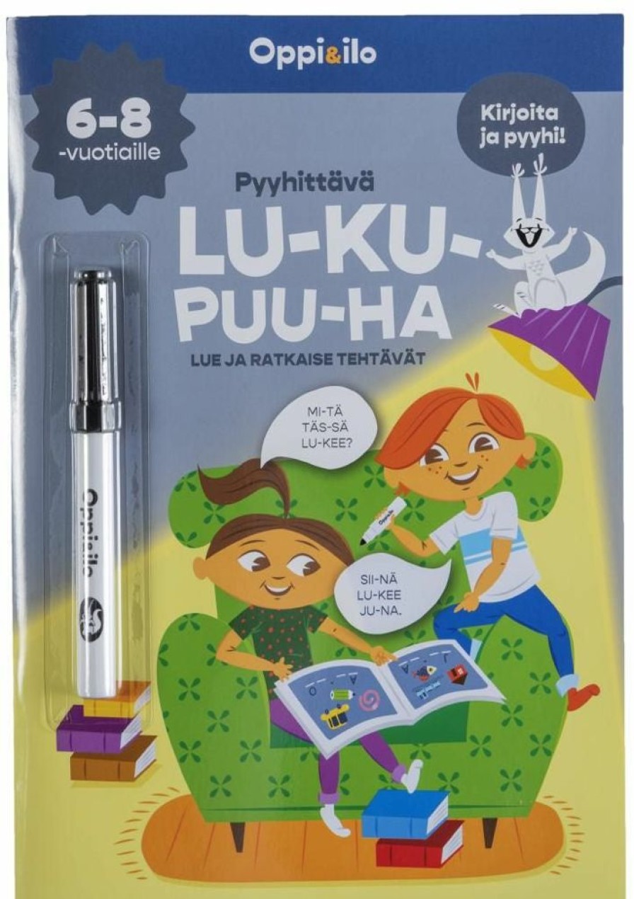 Puuha, Varitys Ja Askartelu Sanoma Pro | Pyyhittava Lu-Ku-Puu-Ha -Puuhakirja 6-8 V