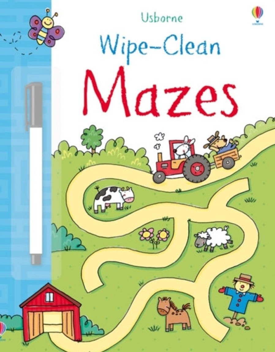 Puuha, Varitys Ja Askartelu Usborne Publishing Ltd | Wipe-Clean Mazes