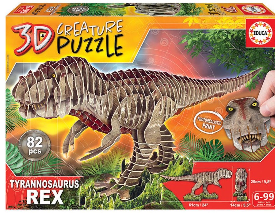 Pelit Ja Lelut Educa Borras | Palapeli 3D T-Rex