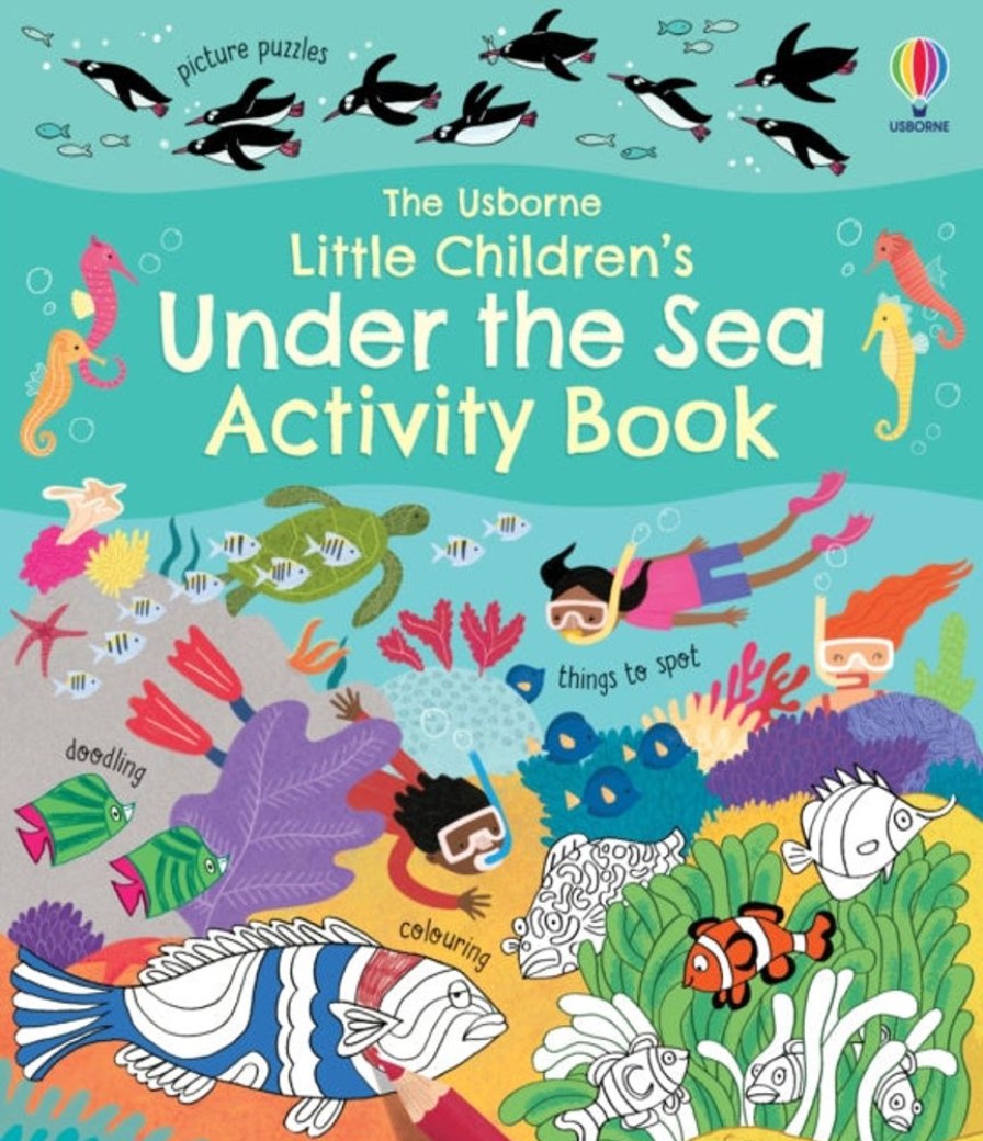 Puuha, Varitys Ja Askartelu Usborne Publishing Ltd | Little Children'S Under The Sea Activity Book