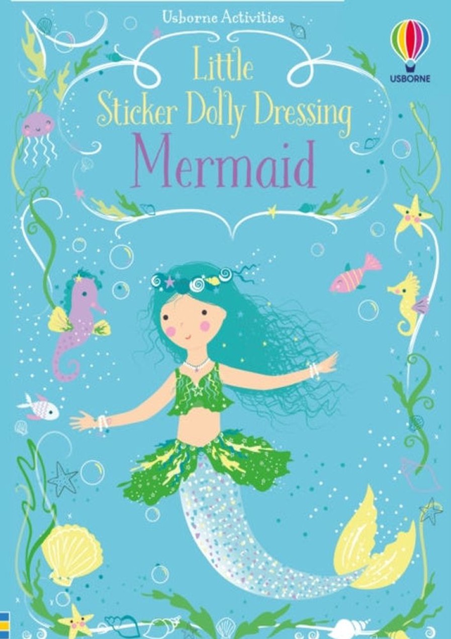 Puuha, Varitys Ja Askartelu Usborne Publishing Ltd | Little Sticker Dolly Dressing Mermaid