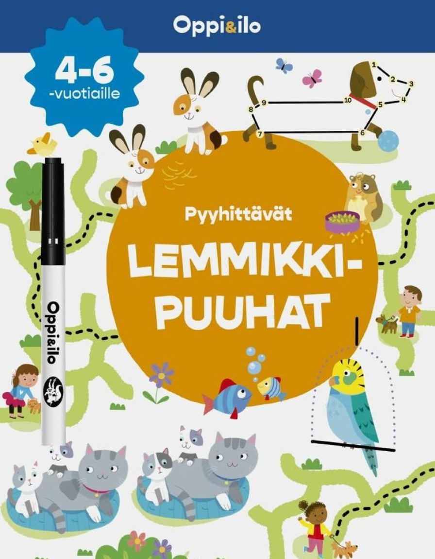 Puuha, Varitys Ja Askartelu Sanoma Pro | Pyyhittavat Lemmikkipuuhat -Puuhakirja 4-6 V