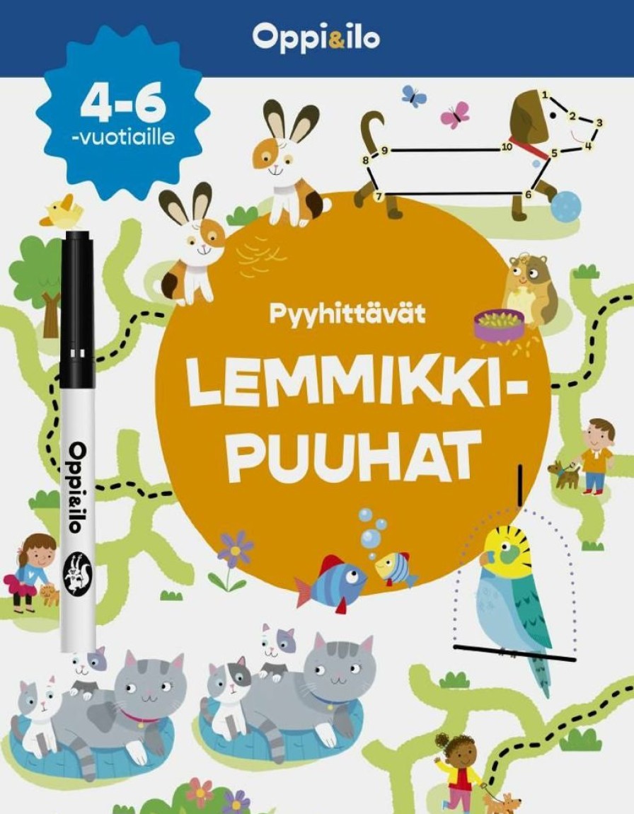 Puuha, Varitys Ja Askartelu Sanoma Pro | Pyyhittavat Lemmikkipuuhat -Puuhakirja 4-6 V