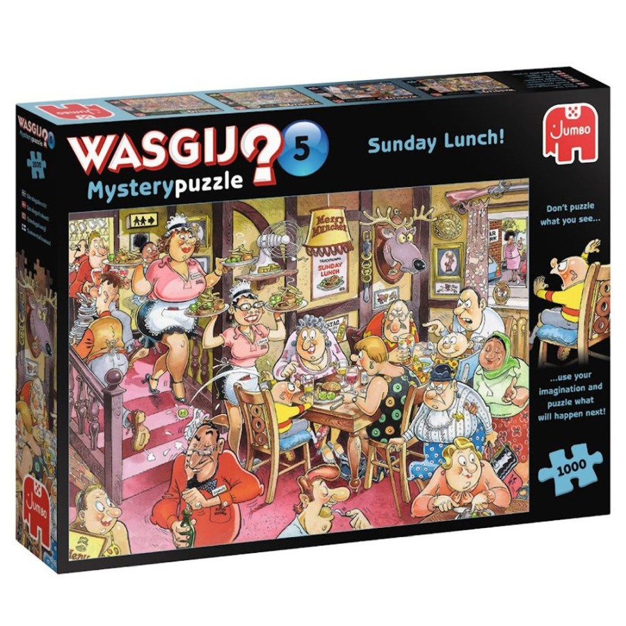 Pelit Ja Lelut Jumbodiset | Palapeli 1000 Palaa Wasgij Mystery 5 Sunday Lunch!