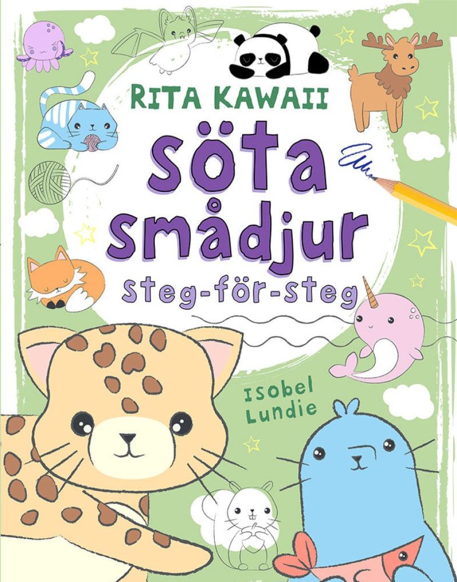 Puuha, Varitys Ja Askartelu Tukan Förlag | Rita Kawaii Sota Smadjur : Steg-For-Steg