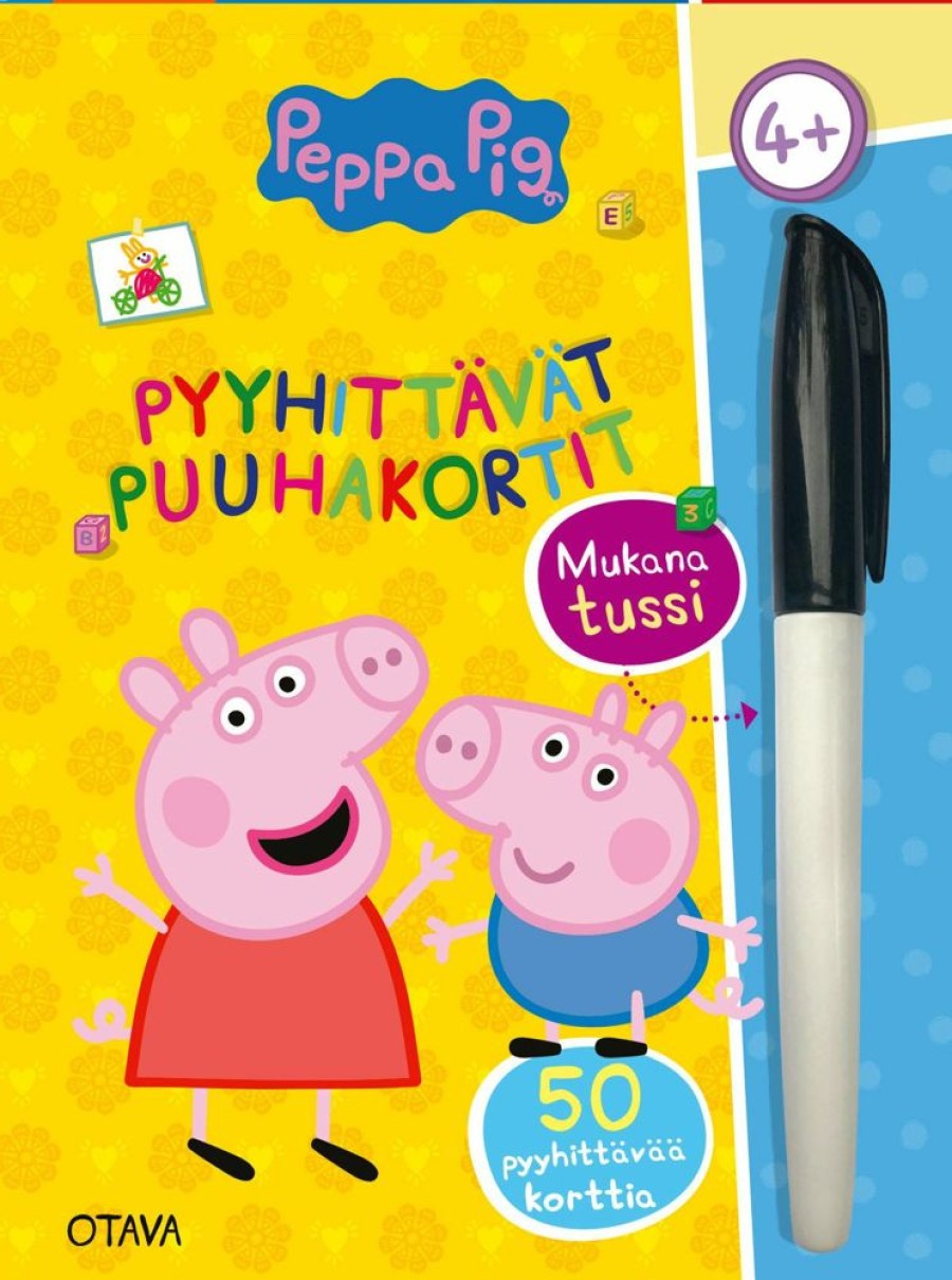 Puuha, Varitys Ja Askartelu Otava | Pipsa Possu Pyyhittavat Puuhakortit