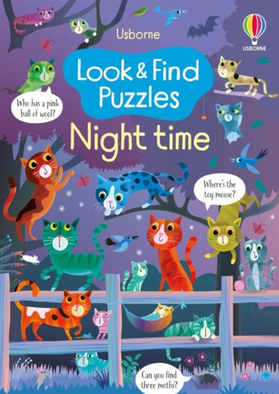 Puuha, Varitys Ja Askartelu Usborne Publishing Ltd | Look And Find Puzzles Night Time