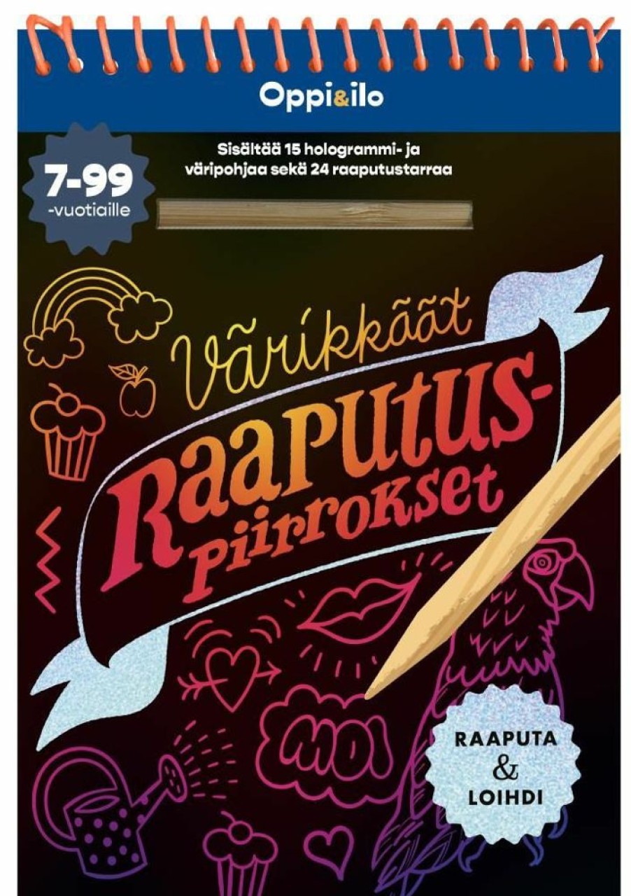 Puuha, Varitys Ja Askartelu Sanoma Pro | Varikkaat Raaputuspiirrokset -Puuhakirja 7-99 V