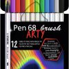 Puuha, Varitys Ja Askartelu Stabilo | Sivellinkyna Stabilo Pen 68 Brush Arty 12Kpl